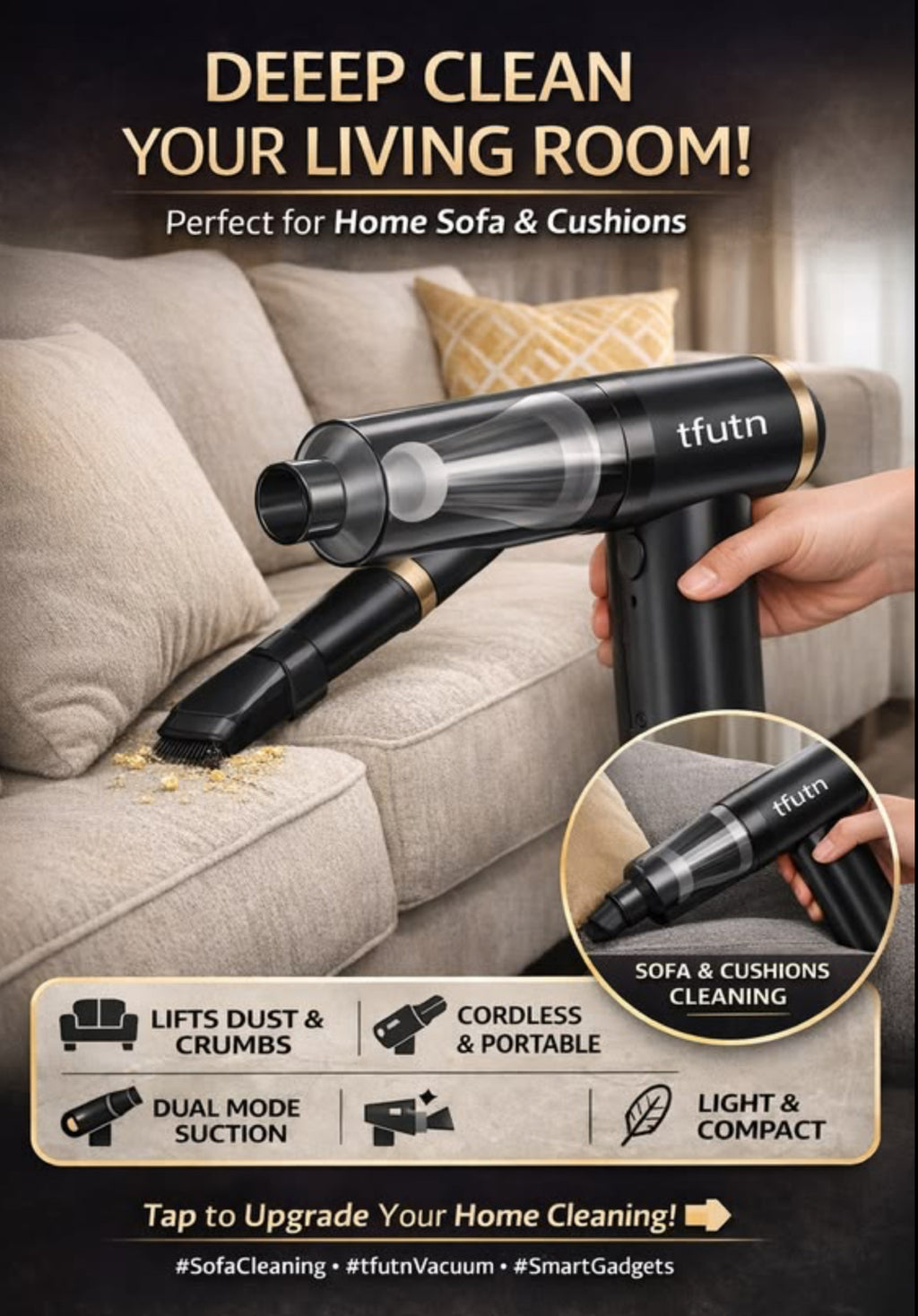 3-in-1 Ultimate Portable High-Power Cordless Vacuum Cleaner