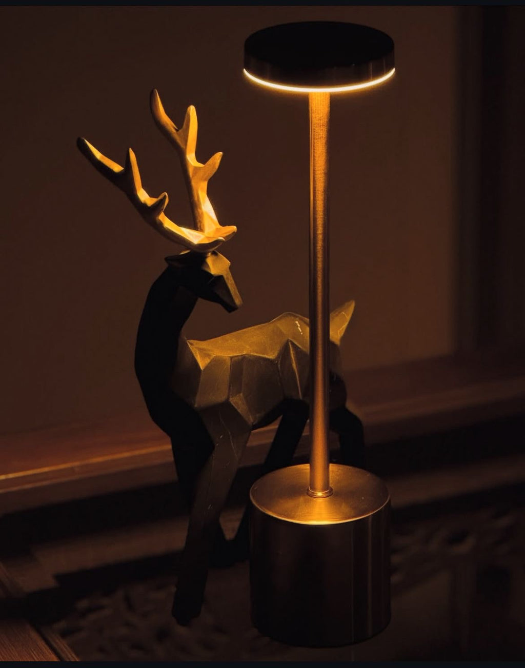 ✨ Rechargeable Metal Touch Lamp