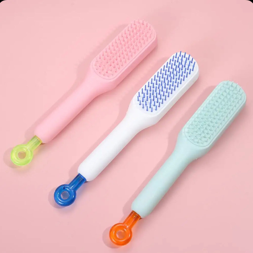 Premium Self Cleaning Hair Brush | One-Click Hair Removal Comb