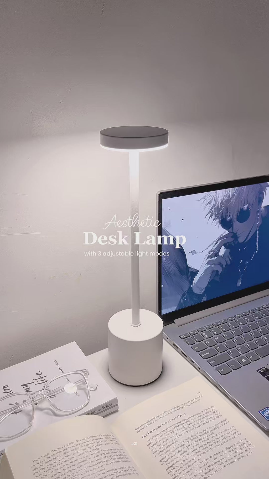 ✨ Rechargeable Metal Touch Lamp